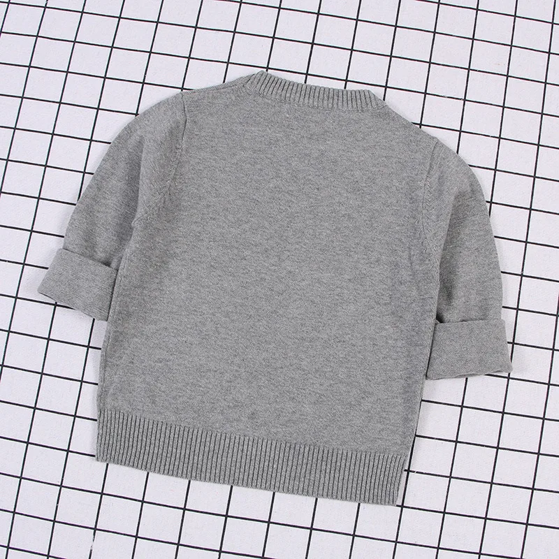 Autumn Winter Baby Boys Girls Sweater Solid Color Thicken Children Knitted Pullover Jumper Top Toddler Sweaters