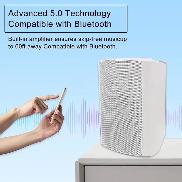 Herdio 4PCS Altoparlanti Da Soffto Bluetooth Da 5,25 '' Potenza Massima 600W Montaggio A Incasso A 2 Vie Più Amplificatore Bluetooth A 4 Canali Per Il Bagno - Foto 7