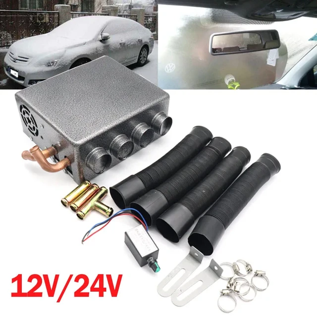 DC 12V 24V 4 Port Car Air Heater Auto Windshield Defroster Defogging Device  Automotive Air Heater Fan For Car Accessories - AliExpress