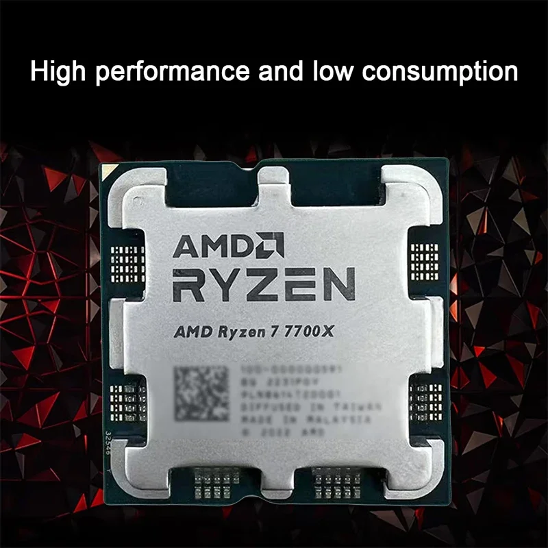 2026년형 AMD 라이젠 7 7700X R7 7700X CPU 8코어 16스레드 5.3GHz 언락 데스크탑 프로세서 소켓 AM5 게이밍 CPU (패키지 미포함)
