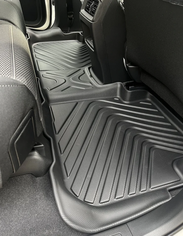 HAFIDI Set Tappetini Auto Per Honda CR-V 2007-2011 - Completo Anteriore/Posteriore/Bagagliaio, TPE Antiscivolo, Impermeabili, Nero - 2
