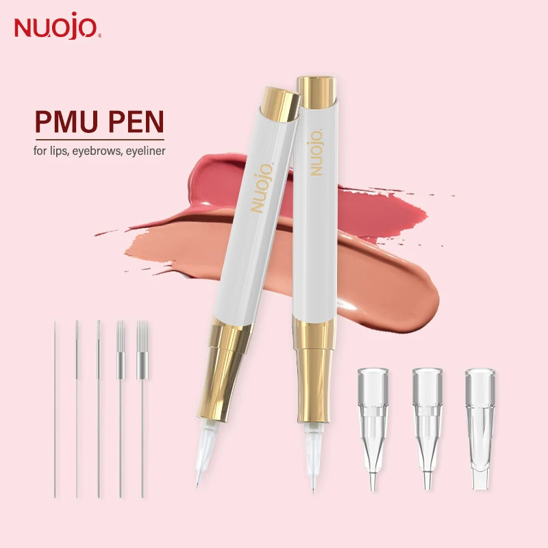 Macchina per trucco semipermanente FAMISOO, penna per microblading, macchina per tatuaggi labbra, eyeliner, sopracciglia, labbra, in omaggio 30 aghi - immagine 3
