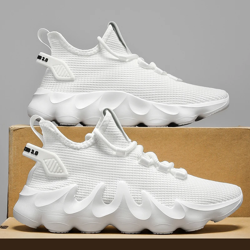 Men's Breathable and Comfortable Sneakers, Non-Slip and Durable Running Shoes, Suitable for All Seasons, Lightweight and Comfortable Low-Top Shoes, Wear-Resistant Soles, Suitable for Casual Wear and Light Exercise, Streamlined Sports Design, Flexible Shoe Style