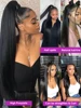 360 Full Lace Human Hair Wig Bone Straight Lace Front Wig 13x4 HD Transparent Lace Frontal Wig For Women Preplucked 250% Density 3