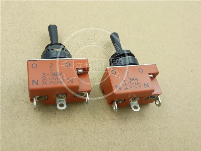 

OPHDAM Japanese NKK toggle switch S-3BW 3A250V.AC 3-foot third gear ON-OFF-ON
