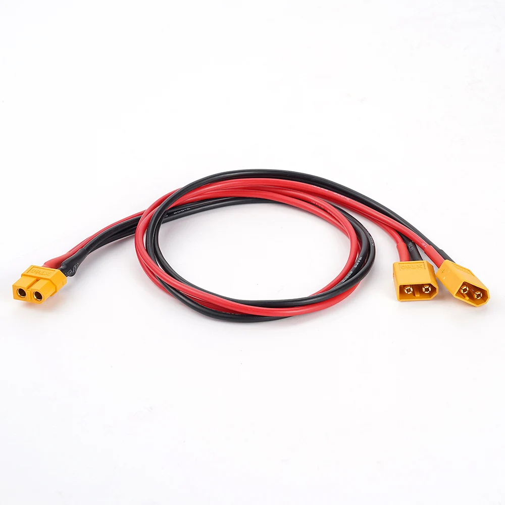 Hochwertiger XT60-Batterieanschluss, männlich/weiblich, Kabel, Dual-Verlängerung, Y-Splitter, 3-Wege-Silikondraht für Roller-Solarmodule – Detail 14