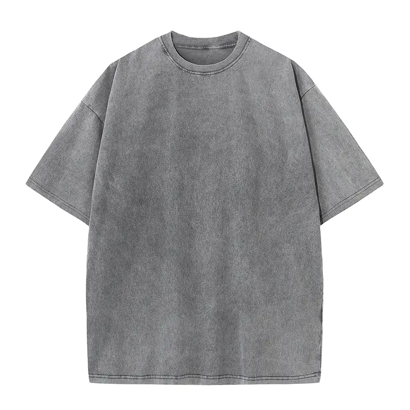 100% Cotton T-shirt Custom Logo Street Trend Short Sleeve T-shirt Embroidery Design European American Size Tops Printing Pattern - Image 14