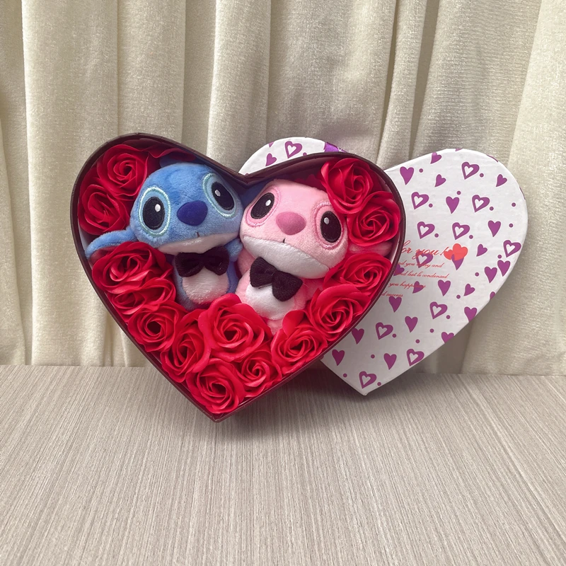 36 Roses & Stitch plush ❤️ – bouquetsbyrubyhtx