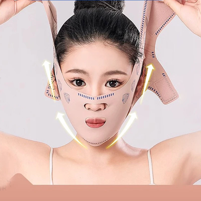 

Slimming Chin Cheek Elastic Bandage V Shaper V Line Lifting Mask Face Lifting Anti Wrinkle Strap Band Sleeping Mask