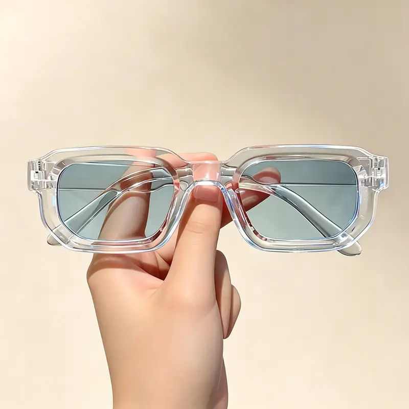 6PCS/Set Women Vintage Rectangle Frame Sunglasses Fashion Retro Sun Glasses Luxury Brand Design Glasses Eyewear Men Goggle - Image 11