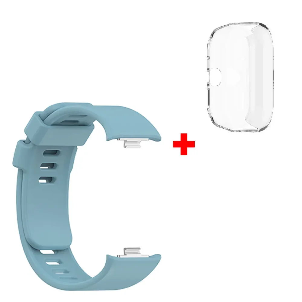 Premium Silicone Watchband and Case for Xiaomi Redmi Watch 4 - Stylish Replacement Strap with Protective Cover