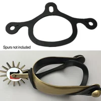 1 Pair Spurs Belt Tie Down Strap Rubber Spur Straps Or Training Horse Black Gel Spur Tie Down Strap 15x10cm Equestrian Equipment 1