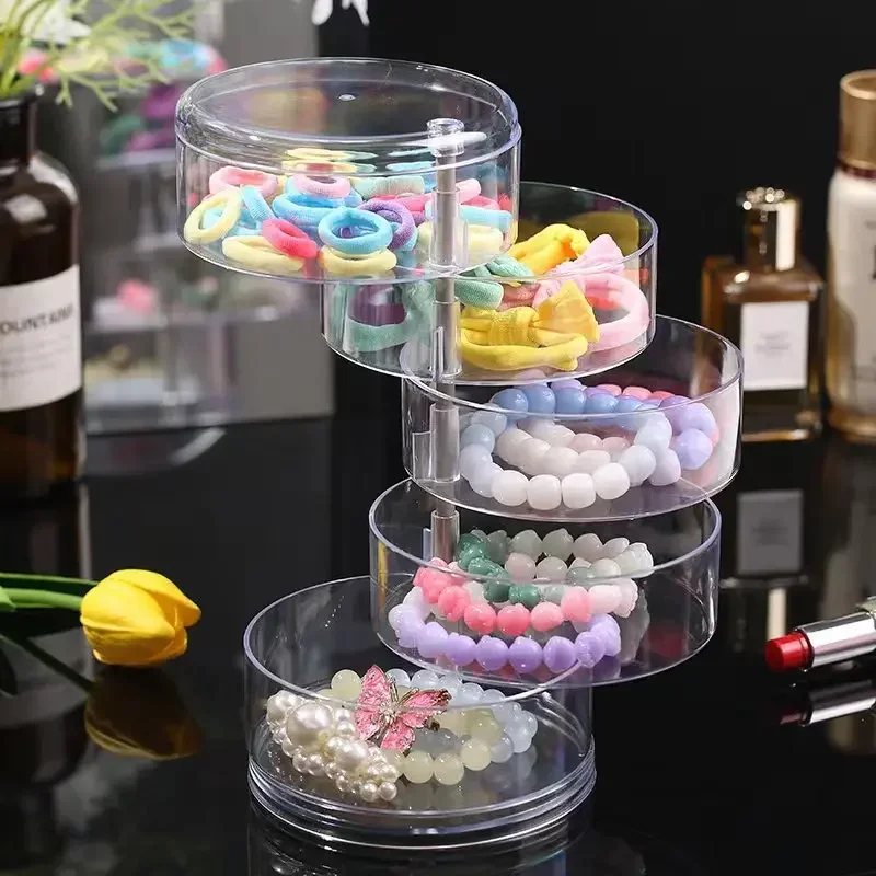 1pc-Multi-Layer Rotary jewelry storage box