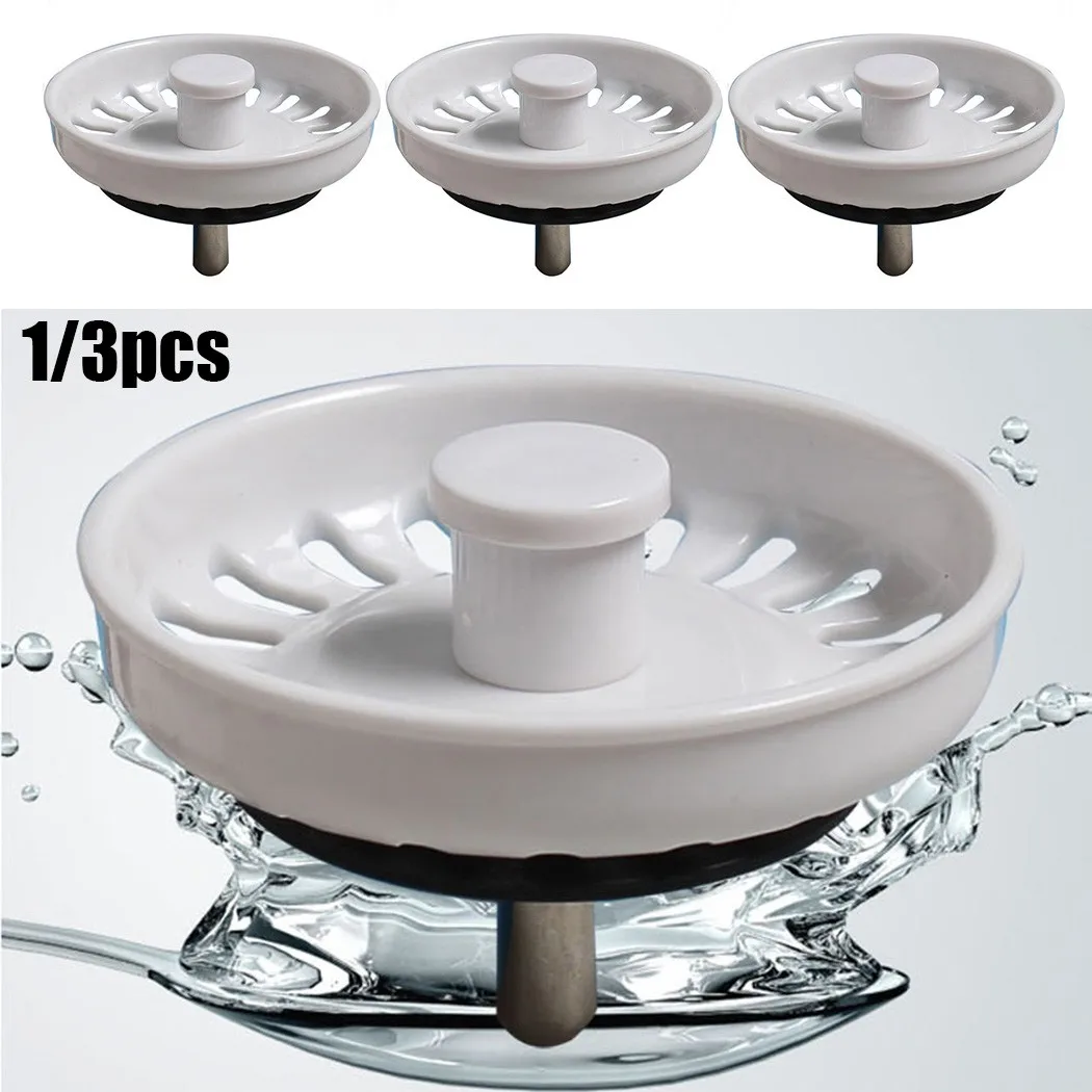 

1/3Pcs 74mm Kitchen Sink Filter Sink Basket Strainer Waste Plug Water Sealing Umbrella Accessories For Kitchen Sinks Drains