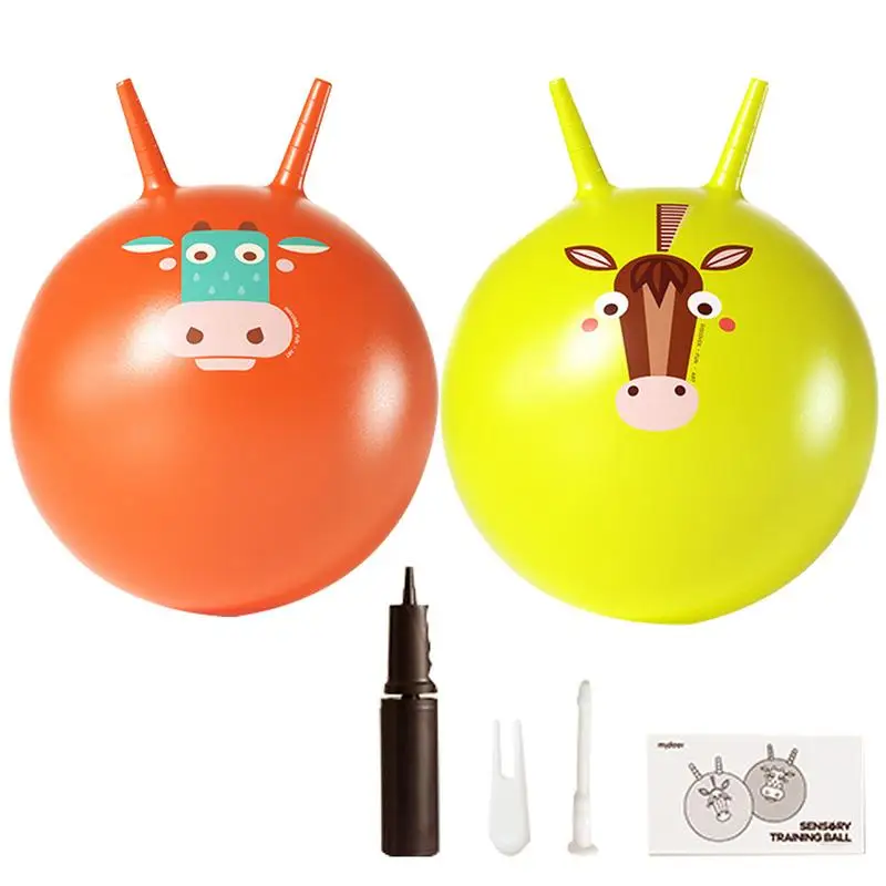 

Kangaroo Bouncer Hopping Toy Sensory Training, Thickened, 40Cm/16in Diameter Hop Hopping Bouncer Space Hopper Ball With Handle