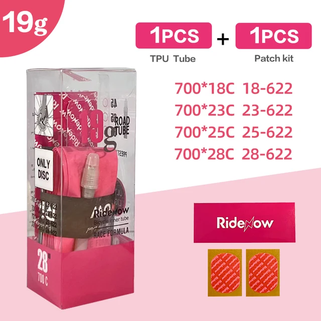 2 Chambres à Air TPU Ultralégères Pour Vélo De Route – 700x18-28C, Valve Presta 45/65mm – Neuves