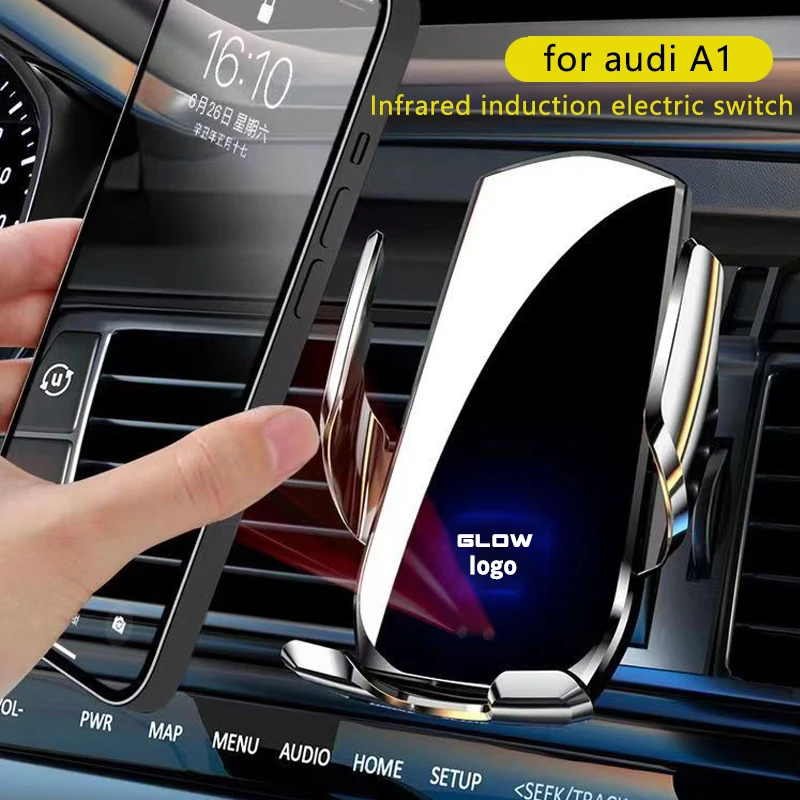 

wireless charger mobile support telephone interior accessories gb s line For Audi A1 8x Auto Car Smart Cell Hand Phone Holder