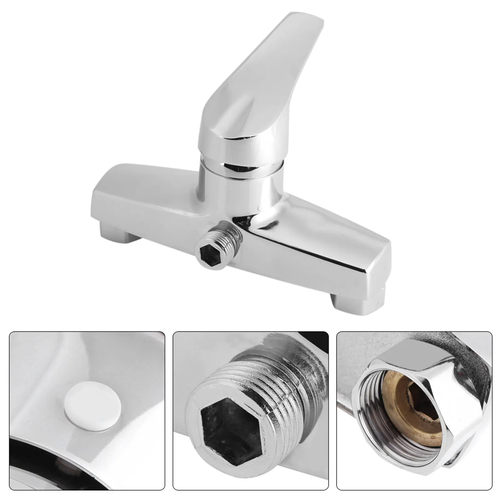 Zinc Alloy Bathroom Bathtub Single Handle Faucet Wall Mounted Bath Shower Valve Mixer Tap