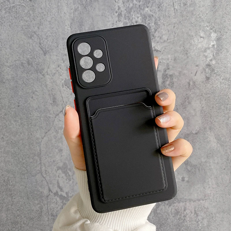 Silikonhülle mit Brieftaschen-Kartensteckplatz für OPPO Find X3 Pro Kartenhalter Funda A94 A74 A95 A16 A54 Abdeckung für Realme 9 8 9i 8i C21_voghion.com