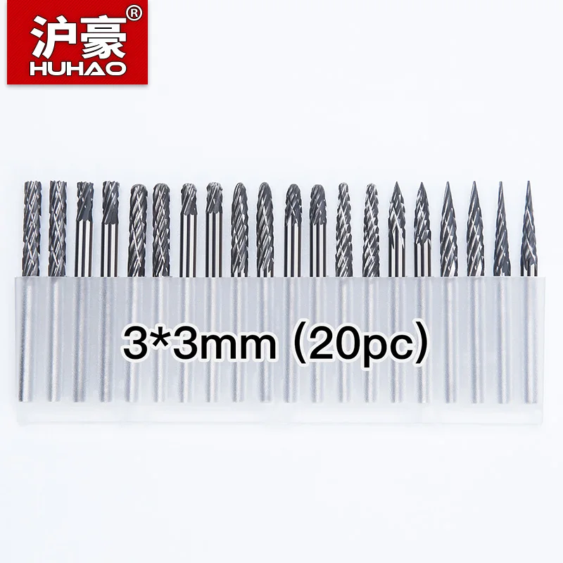 HUHAO120pcs3mmShankTungstenCarbideBurrRotaryFileMetalWood