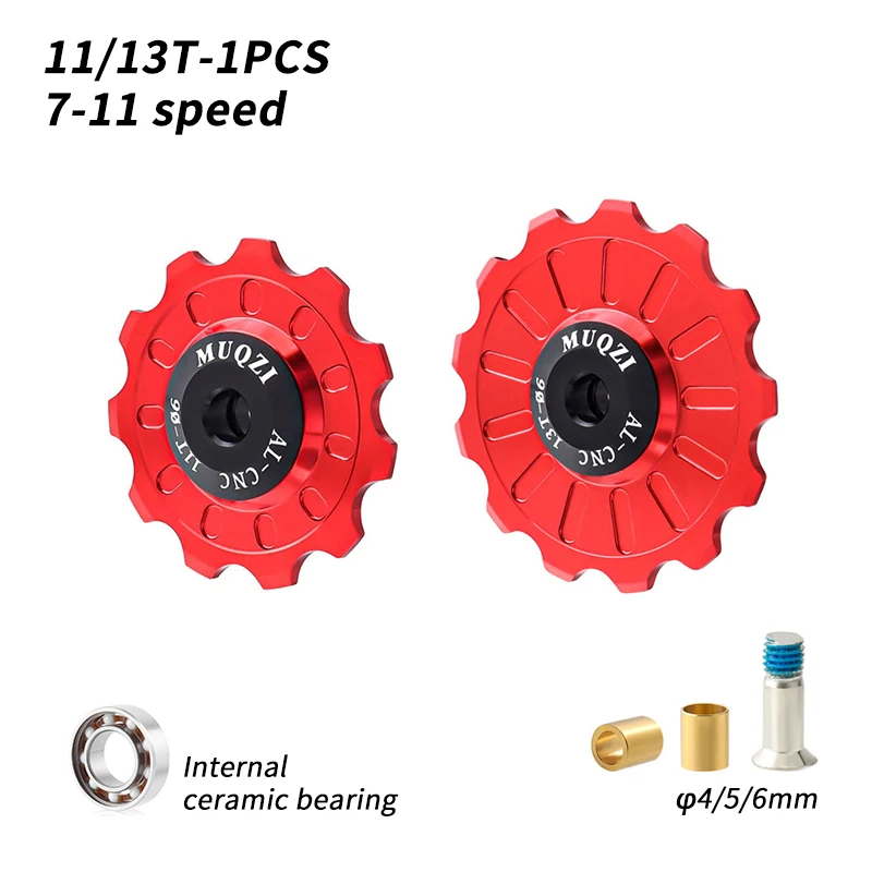 Enhanced Ceramic Bike Jockey Wheels - Precision Pulley Enhancements