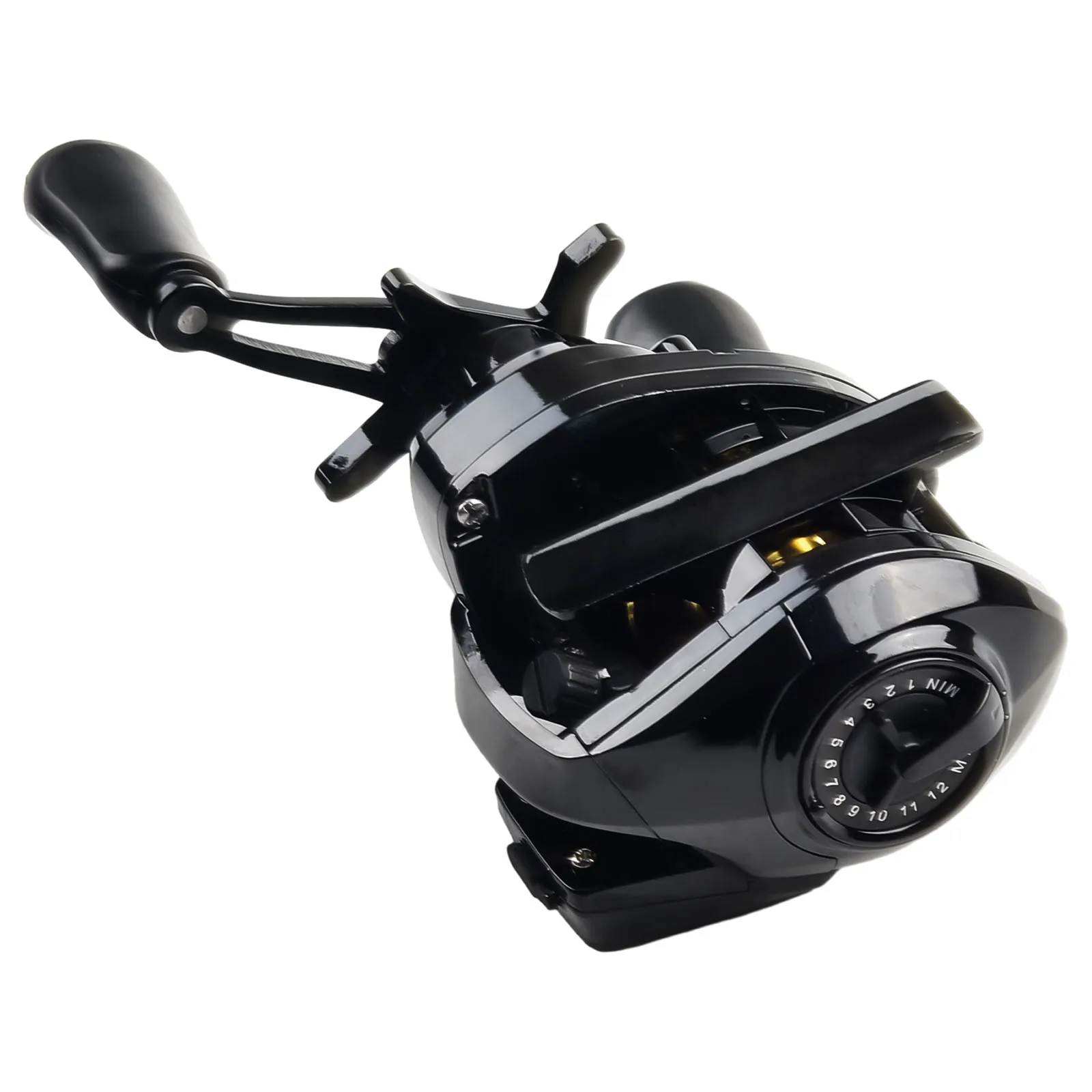 

Reel Fishing Reel Baitcasting Reel Bite Alarm Depth Position Line Counter Ratio Reels 250g / 8.8oz Aluminum Alloy