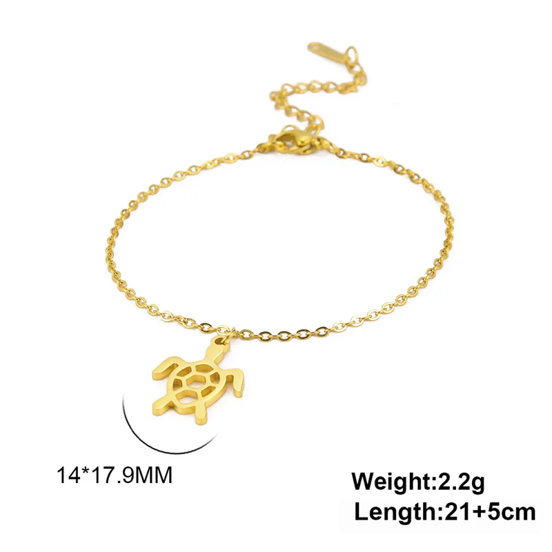 Trendy Edelstahl Fußkettchen Fuß Armband Gold Farbe Lotus Blume Kette Fußkettchen für Frauen Armband am bein Schmuck Geschenke – Detail 33