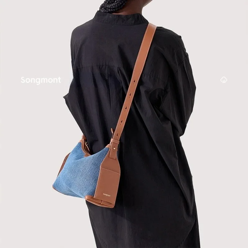 Original Songmont Hugnny Handbag Zodiac Single-shoulder Messenger Bag Small Square Bag New Year Gift Women's Designer Bag