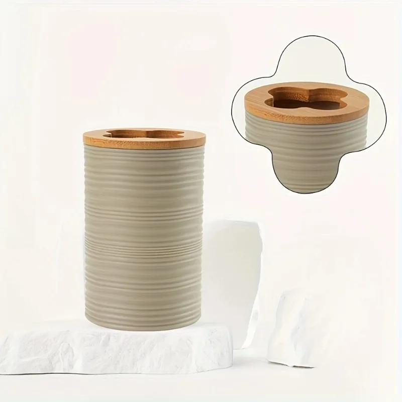 6 Piece Horizontal Wave Bath Accessory Set Bathroom Toiletry Kit With Toothbrush Hold Rinse Cup For Counttop_voghion.com