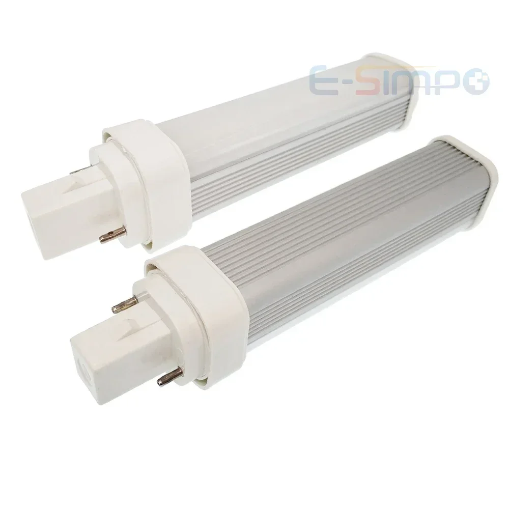 7W G24 LED PL 수평 램프 5.7 4p G24q 2P G24d PL-C 13W CFL PLC 측면도 교체 사무실 플러그 개조 천장 통