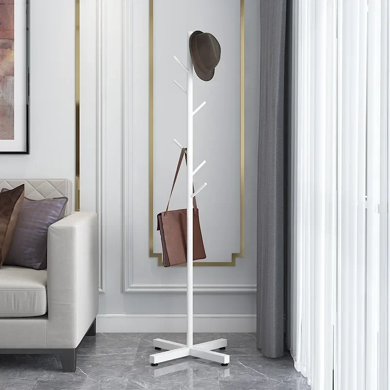 Nordic Gold Standing Coat Rack Modern Quality Metal Coat Rack Marble Black Entryway Floor Living Room Furniture