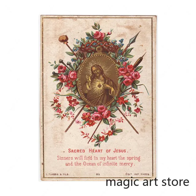 IEPOZWA Impression Sur Toile Motif Jésus, Décoration Murale Jésus