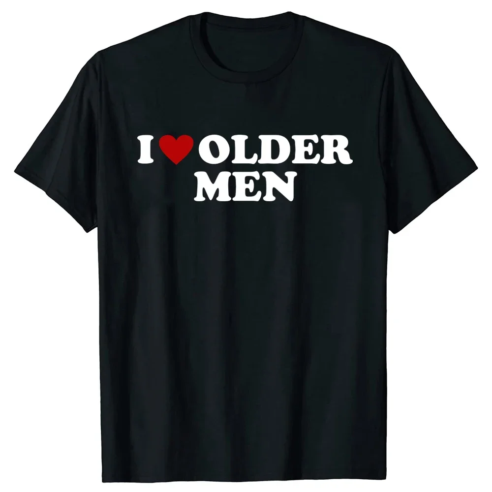 Lustige ICH Liebe Ältere Männer T Shirts Rotes Herz Sommer Grafik Baumwolle Streetwear Kurzarm Valentinstag Weihnachten Geschenke T-shirt
