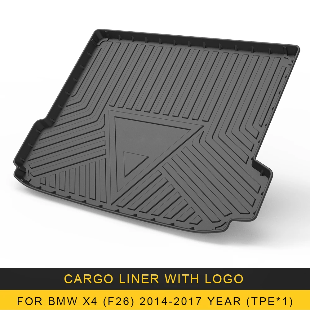 

For BMW X4 F26 2014-2017 Car Cargo Liner box Mat TPE Anti-slip Trunk Mat Trunk Tray Carpet Interior Accessories