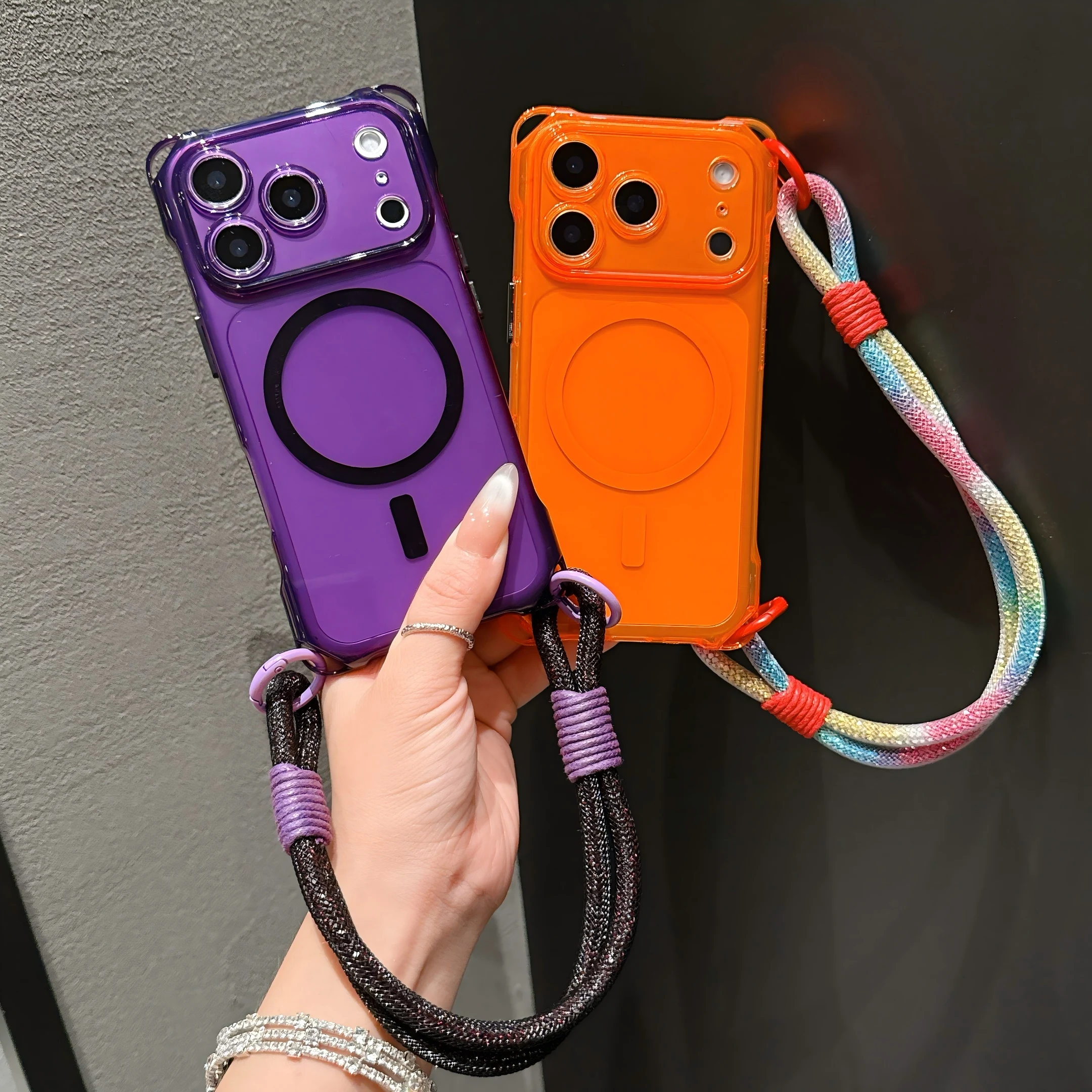 Premium Hanging Strap Phone Case - Anti-Drop, Magnetic Attachment, Superior Protection