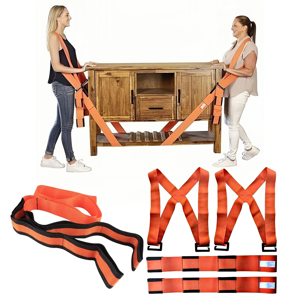 Moving Strap 2-Person Lifting And Moving Strap Lift Move And Carry Furniture Lifting Labor-Saving Gadget Safely Easily cargo strap moving straps