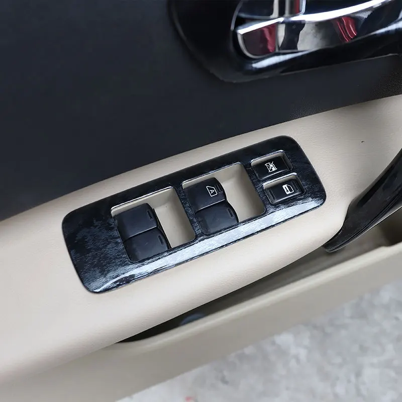 

4Pcs/set Car Interior Glass Window Lift Button Panel Frame Trim Ft For Nissan Qashqai 2008-2013 Car Accessories