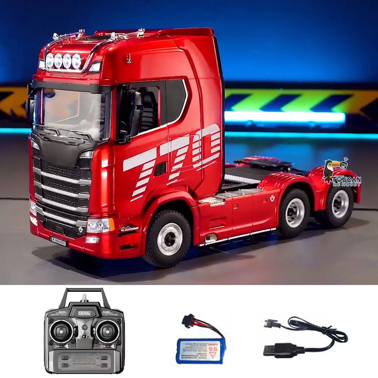 1/18 HUINA 770S スカニアRC トレーラーセット Huina 1501 1:18スケールScania 770S V8ライセンス電動RC