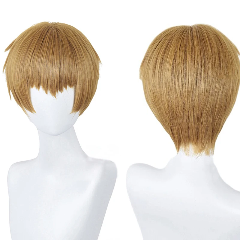 

Reigen Arataka Cosplay Anime Mob Psycho 100 Season 3 Reigen Arataka Cosplay Wig Short Heat Resistant Party Wigs + Wig Cap