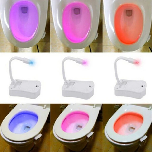 2PCS 8-16Colors Toilet Seat Night Light Smart PIR Motion Sensor Waterproof  Backlight For Toilet Bowl LED Luminaria Lamp WC Light - AliExpress