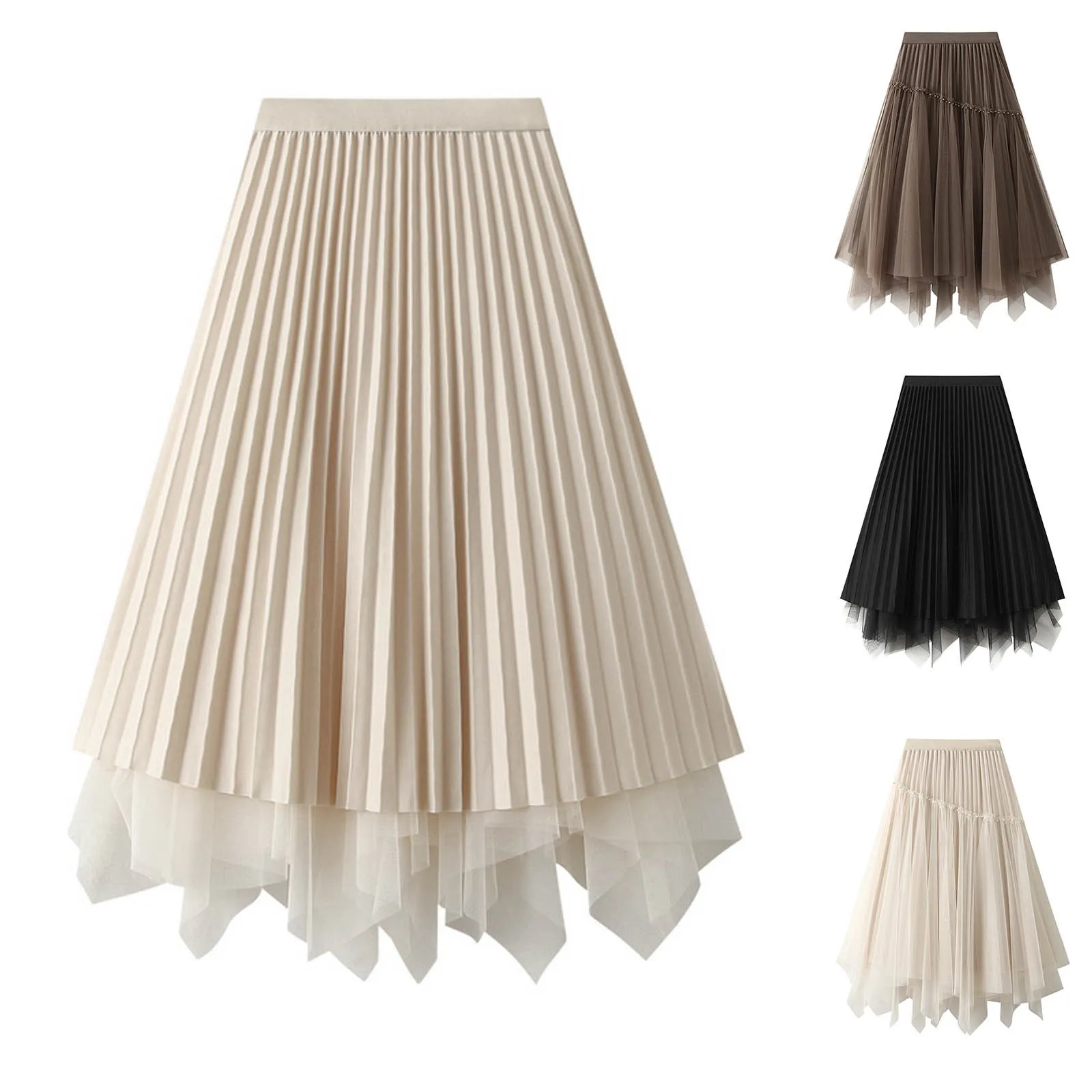 

Женская плиссированная юбка средней длины, юбка средней длины, сексуальная Карнавальная одежда, юбки для девушек, длинная одежда Y2k