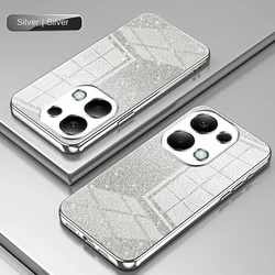 Sparkling Soft TPU Glitter Slim Protective Back Cover for Xiaomi Redmi Note 13 Pro (Sliver)