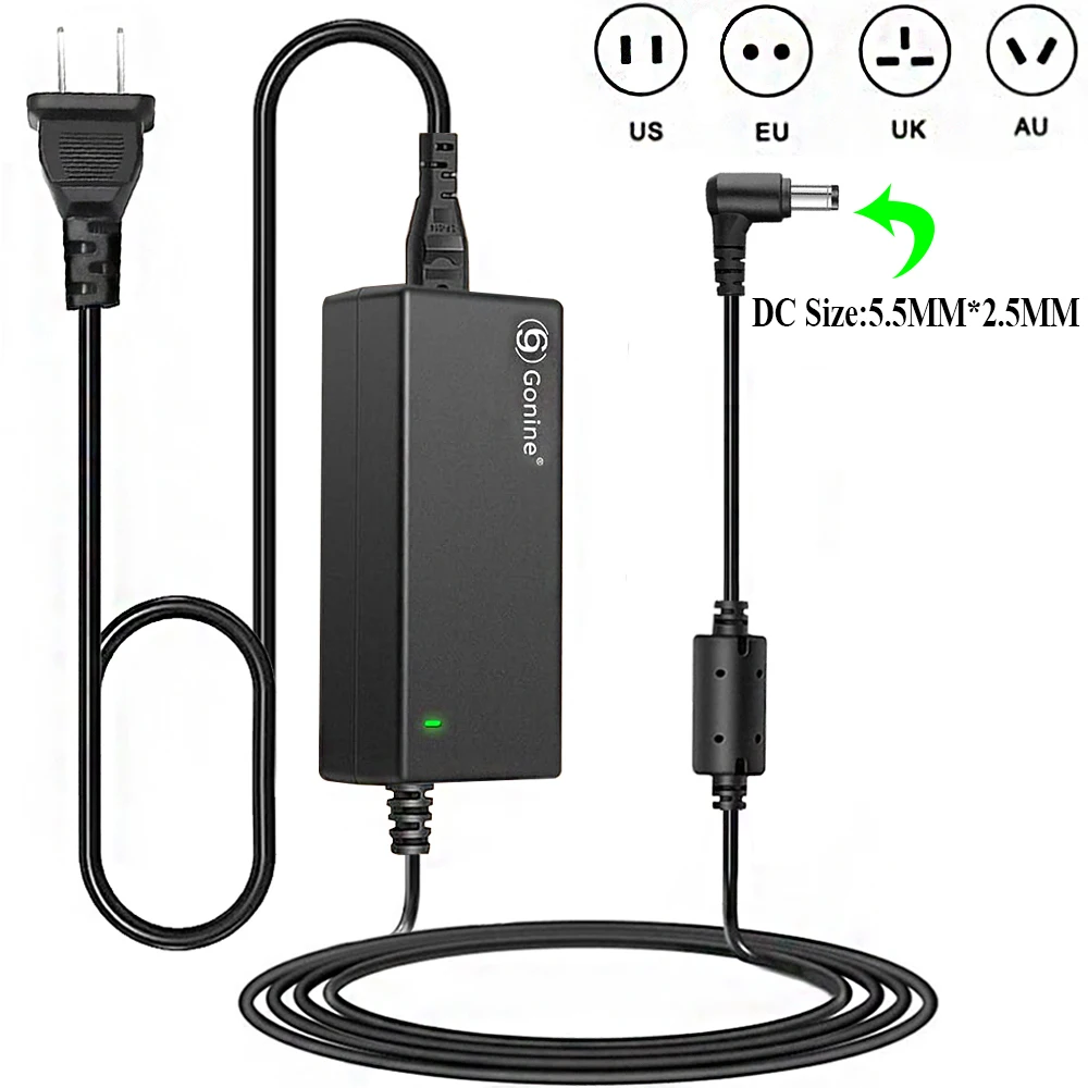 19V AC Power Adapter for HP Pavilion 20 23 25 27 Inch