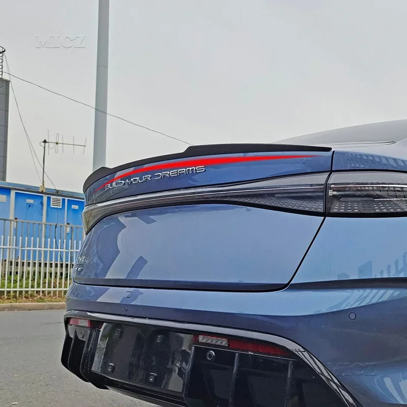 For BYD Atto 4 Seal EV Car Rear Spoilers Tail Wind Wing Trim Moulding Protector Decoration Accessories Sticker