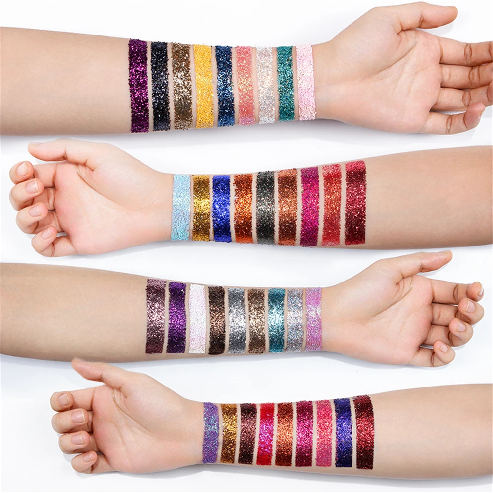 Eyes Glitter High Gloss Face Body Makeup Loose Pigment Highlighter Shimmer Powder 36 Colors korean cosmetics 4