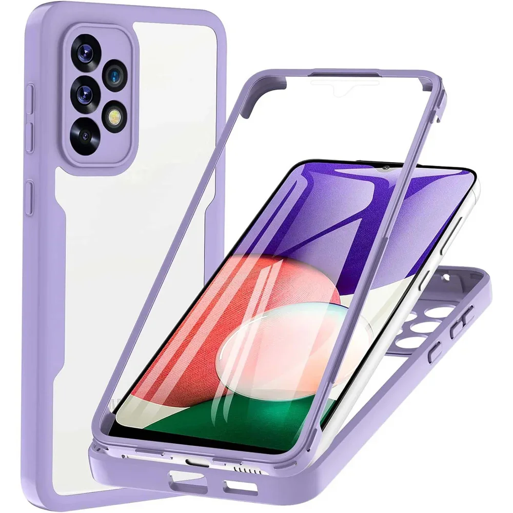 Crystal-Clear 360° Protection Case with Soft Front Film Cover