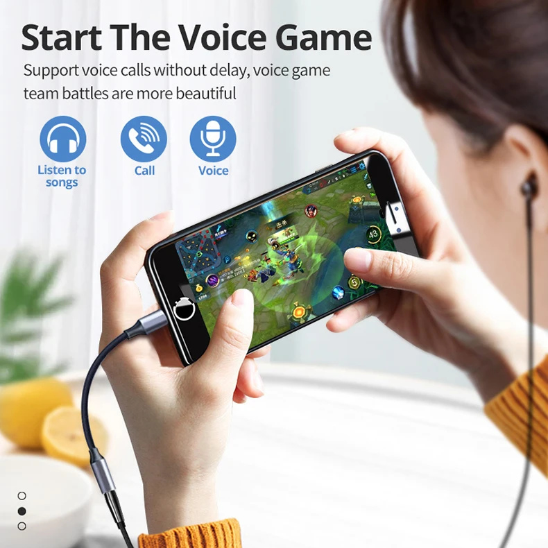 USB Type C to 3.5mm Jack Adapter Cable USB-C 3.5 mm Audio Aux Cable Earphone Converter for Samsung Xiaomi Huawei Oneplus - 6