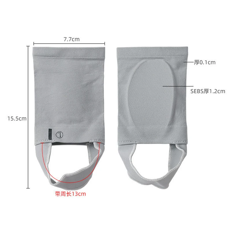 Description Picture 2 of item1 Pair of Arch Support Sleeves Metatarsal Compression Brace for Flat Foot Support & Plantar Fasciitis Relief Foot Care Tools