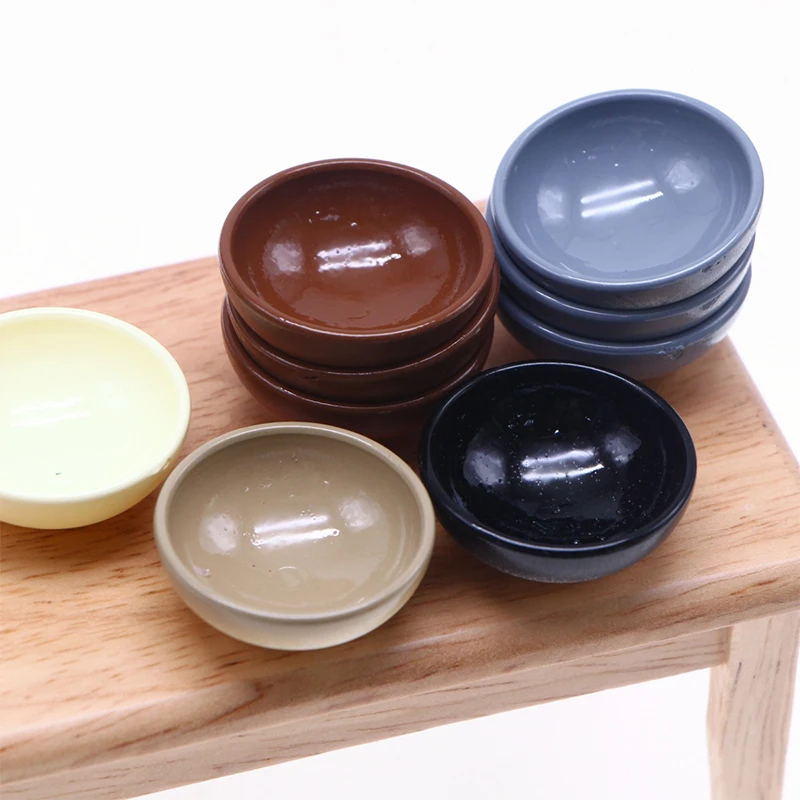 

HOT! 1:12 Dollhouse Miniature Fruit Bowl Salad Bowl Soup Plate Mini Cutlery Kitchen Tableware Decor Toy Doll House Accessories