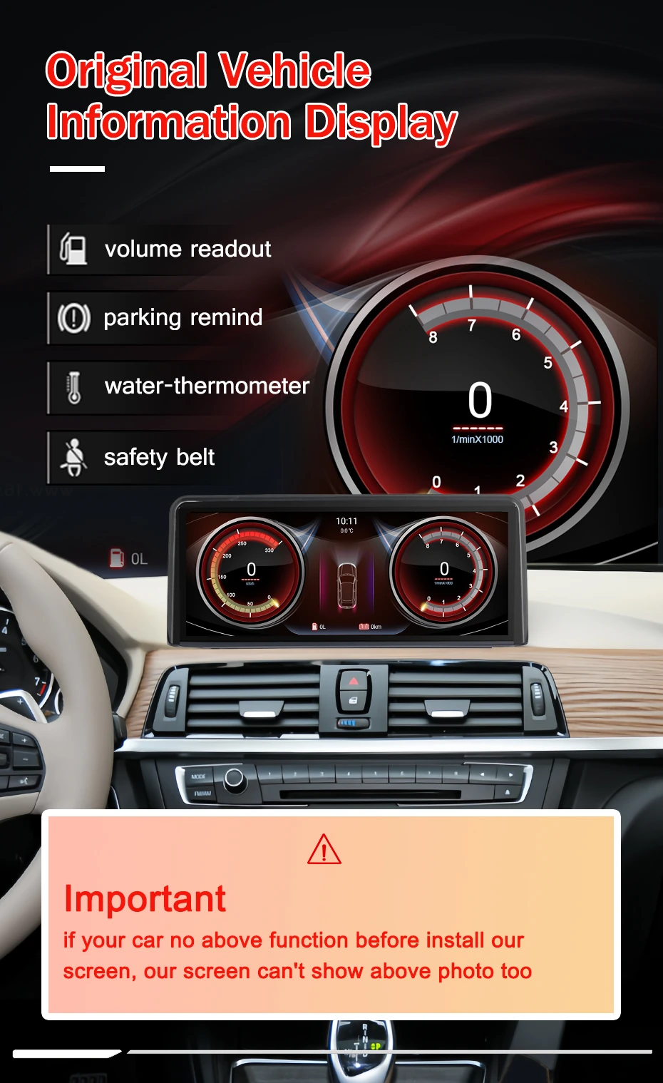Android 13 Autoradio Qualcomm Snapdragon 10.25 ''Carplay für BMW Serie F30 F31 F34 F32 F33 F36 Android Auto – Detail 19
